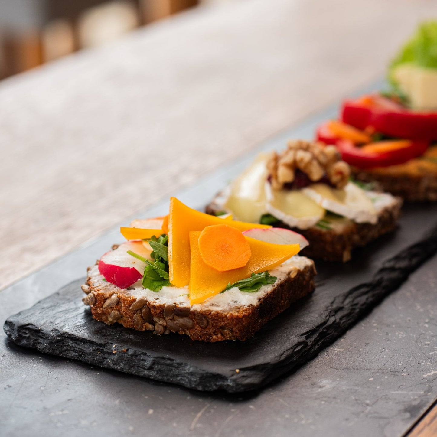 Belegtes Brot Cheddar