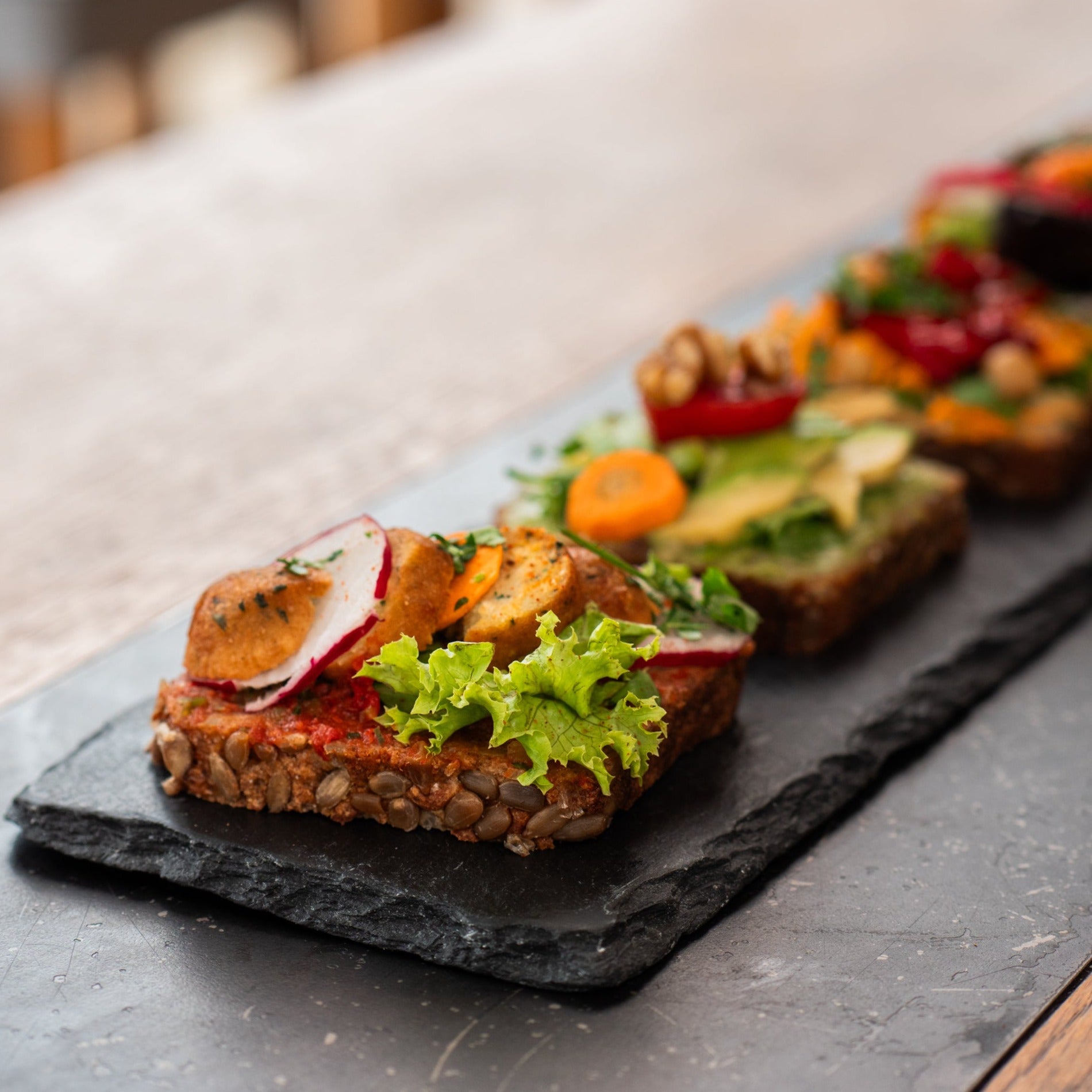 Belegtes Brot Falafel