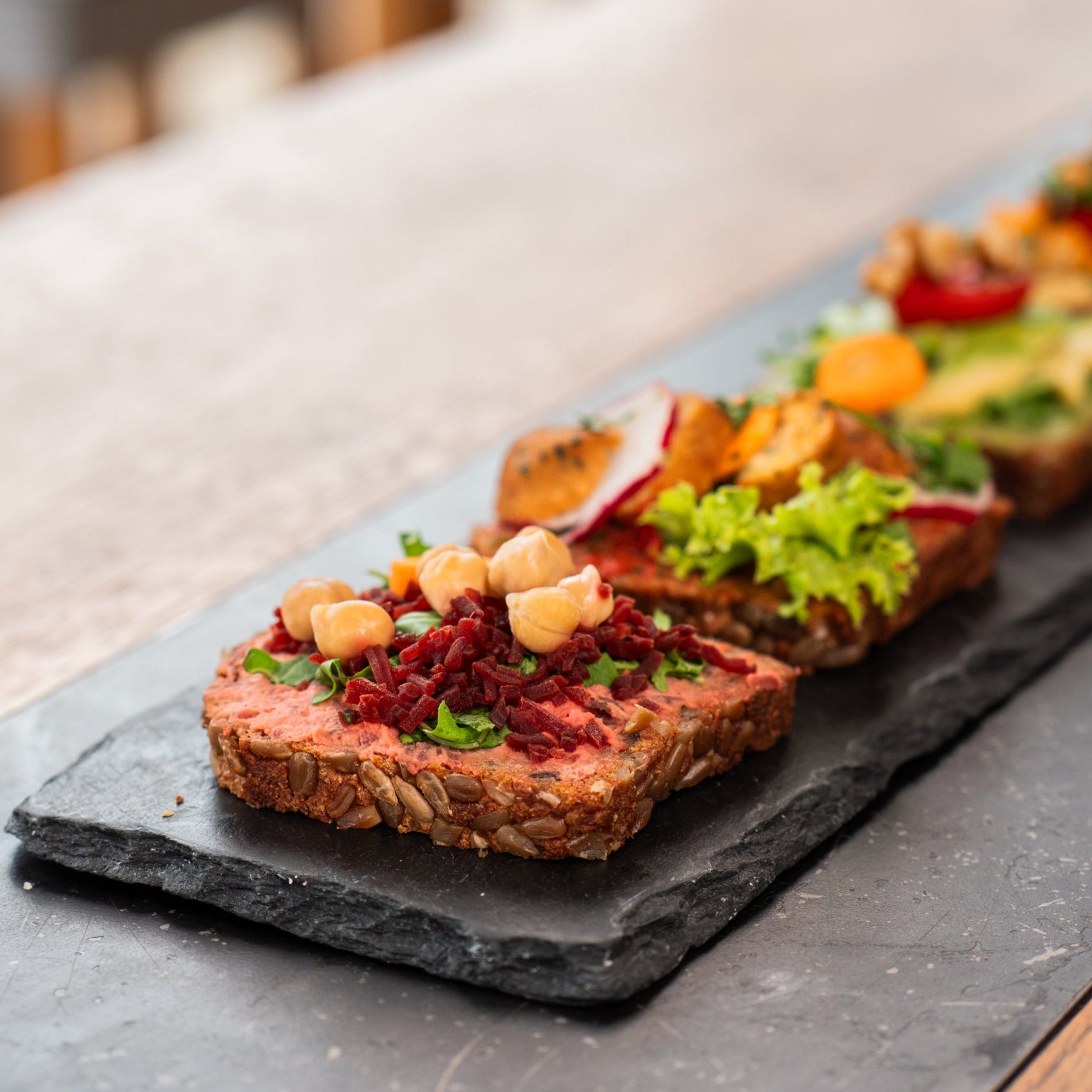 Belegtes Brot Rote Beete