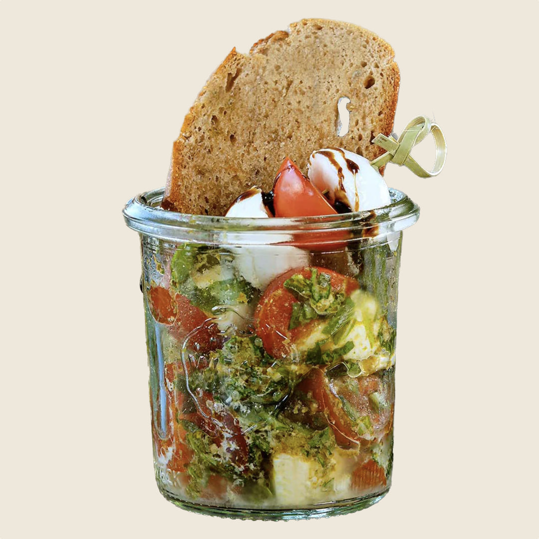 Tomate Mozarella im Glas