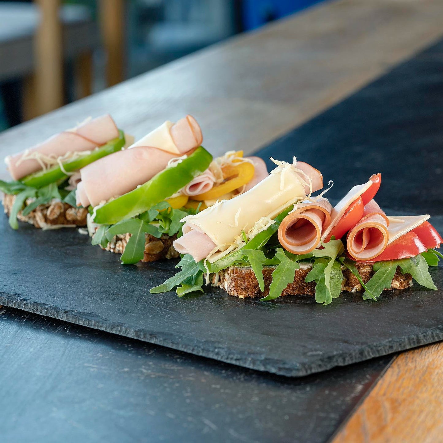 Belegtes Brot Schinken Käse